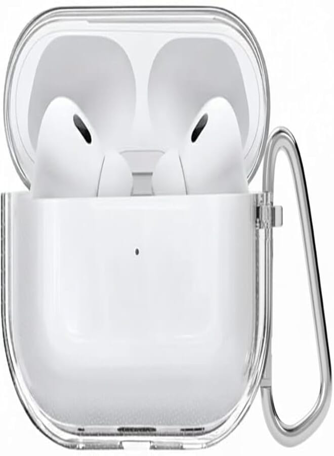 iCare Clear Case for AirPods Pro 3 (2025) – Shockproof Transparent Protective Cover with Holder Hook, Scratch-Resistant TPU Case Compatible with Apple AirPods Pro 3rd Generation